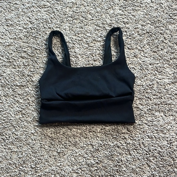 Alo black slit bra size S - Picture 2 of 3